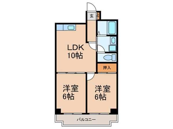 ハビテ深江橋の物件間取画像